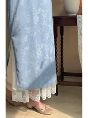 Ling Hui 凌晖 Dew Light Plus Size Lace Qipao Hanfu Petticoat Underskirt