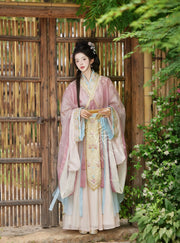Cherry Blossom Grove 樱花林 Modernized Jin Dynasty Zaju Swallow Tail Ruqun Set