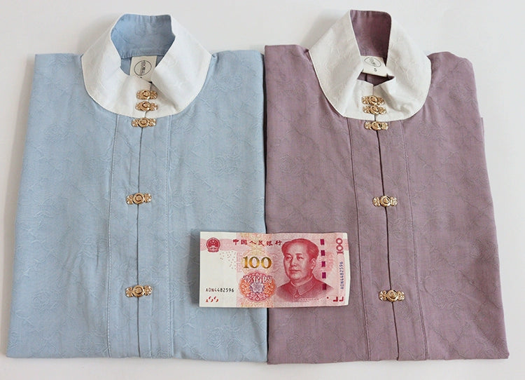 Yise 异色 Two Tone Liling Duijin Duanshan Ming Standing Collar Shirt