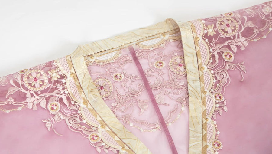 Cherry Blossom Grove 樱花林 Modernized Jin Dynasty Zaju Swallow Tail Ruqun Set