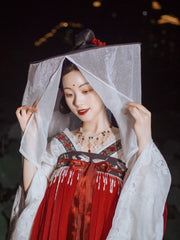 Chuan Zhu 串珠 Pearl Beads Tang Dynasty Modernized Weimao Veiled Hat