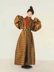 Mu Ye 牧野 Camel Northern Southern Dynasty Unisex Yuanlingpao Raised Collar Robe