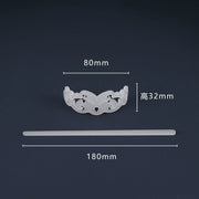 Bai Yu 白玉 White Jade Imitation Han Dynasty Unisex Crown & Hairstick Set