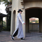Chen Zhi 陈植 Modernized 1920s Men's Changpao Cotton Linen Pants
