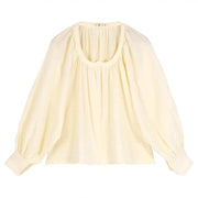 Freehand 写意 Modernized Tang Dynasty Tanling Peach Collar Pure Cotton Shirt