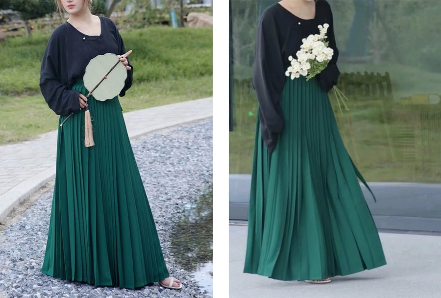 Caiqun 彩裙 Multi Color Basics Baidiequn Skirt