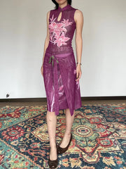Shi Tou 湿头 Wet Head New Chinese Style Double Sided Sleeveless Qipao Top