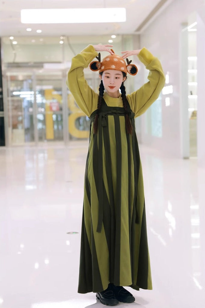 Xigua Bingsha 西瓜冰沙 Watermelon Sorbet Modernized Tang Dynasty Qixiong Ruqun Skirt