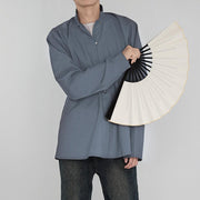 Yin Zhen 银针 Silver Needle Modernized Ming Men's & Unisex Liling Duijin Shan Standing Collar Top