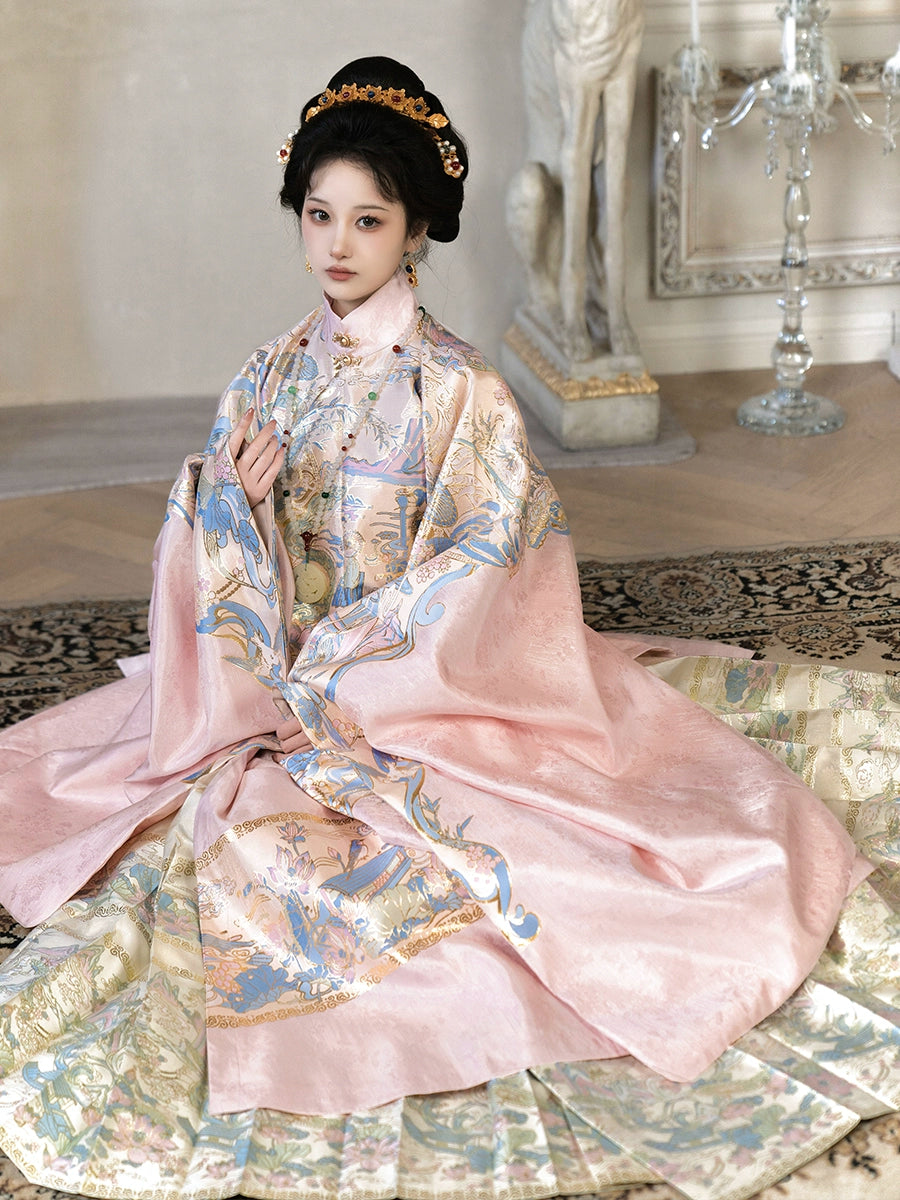 (Presale) Dai Gui 待归 Waiting to Return Late Ming Liling Chang Ao & Mamian Skirt Set