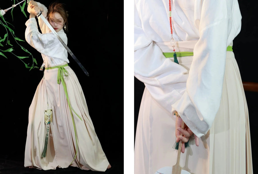 Caiqun 彩裙 Multi Color Basics Baidiequn Skirt