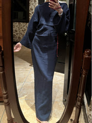 Shen Po 神婆 Witch Modernized Buttoned Bottleneck Bell Sleeve Qipao & Belt Set