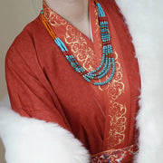 Fang Songshi 仿松石 Turquoise Beaded Warring States Western Chinese Necklace