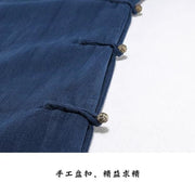 Xu Beihong 徐悲鸿 1920s Republic of China Men's Linen Changpao Mandarin Collar Robe