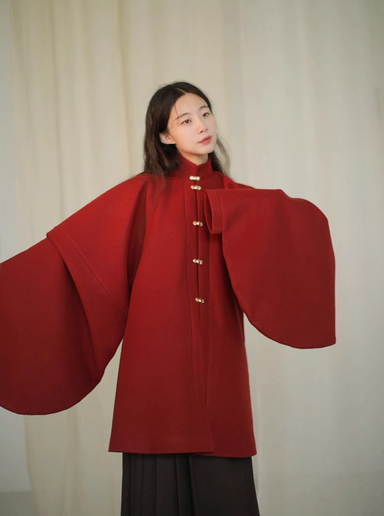 Feng Lin 枫林 Maple Forest Modernized Ming Jacket & Easy-Wear Mamian Set