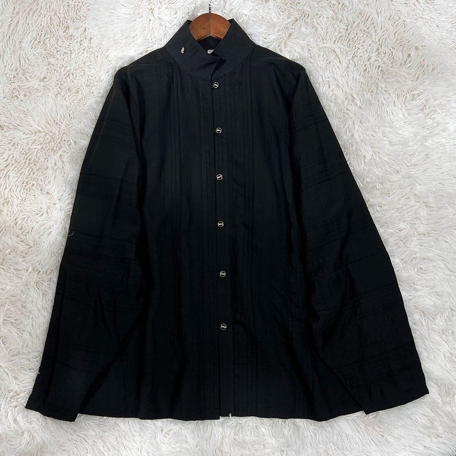 Old Wine 古酒 Modernized Ming Dynasty Men's Liling Duijin Shan Daily Standing Collar Top