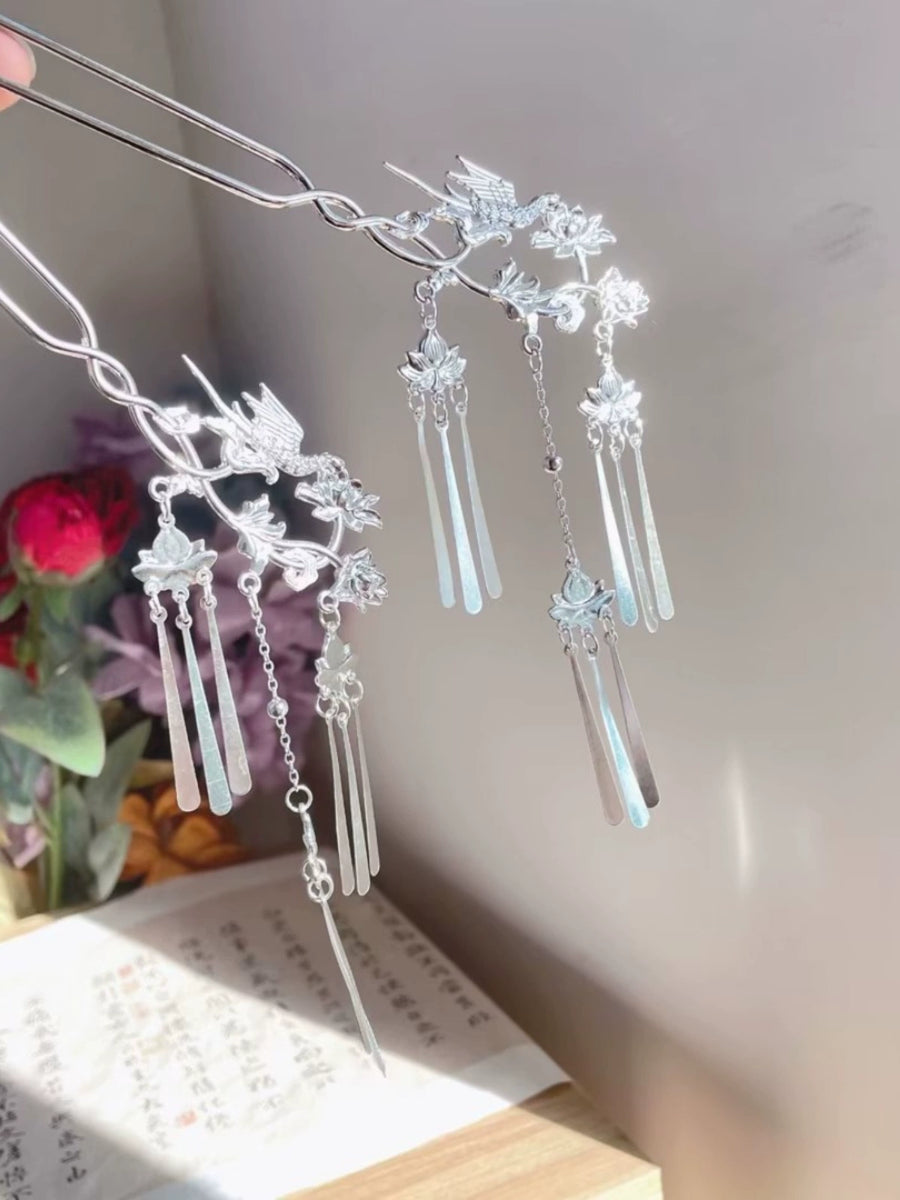Maque Ge 麻雀歌 Sparrow Song Metal Hairpins