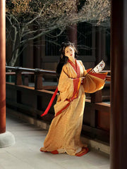 Jing Hong 惊鸿 A Glimpse of the Warring States Zhiju Straight Hem Robe