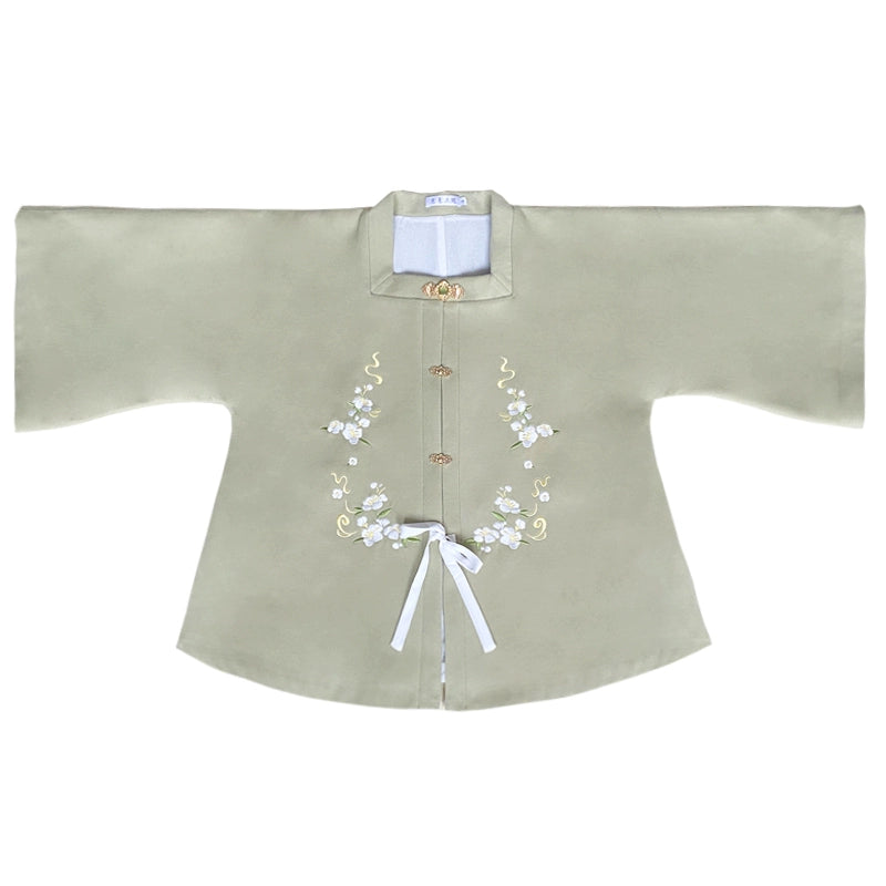 Qian Xiang 浅香 Square Collar Fangling Ao Plus Size Jacket