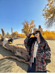 Shiguang Feishi 时光飞逝 Time Flies Modernized Tang Song Plus Size Wool Feijixiu Top & Denim Poqun Skirt Set