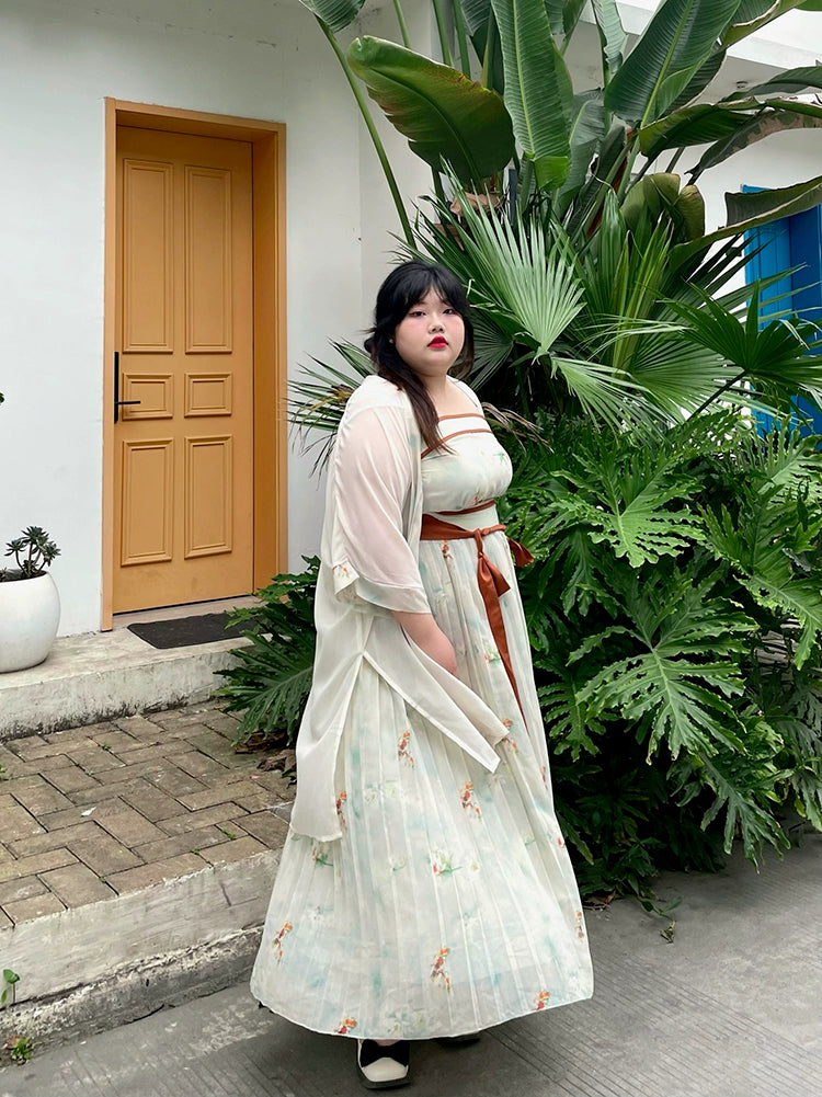 Misty Rain 烟雨 Modernized Song Dynasty Goldfish Plus Size Ruqun Set