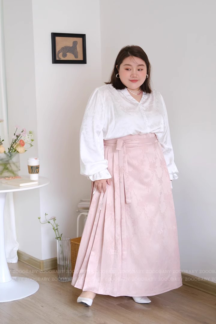 Countryside Herb 田园香草 Ming Plus Size Modernized Satin Mamian Skirt