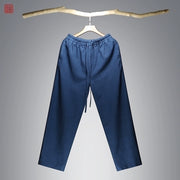Chen Zhi 陈植 Modernized 1920s Men's Changpao Cotton Linen Pants