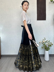 Shan Ping 扇屏 Folding Screen Ming Dynasty Mamian Skirt