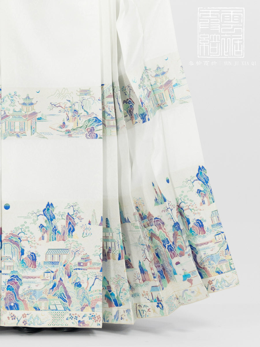 Luo Gé 楼阁 Mother of Pearl Pavilion Mamian Skirt