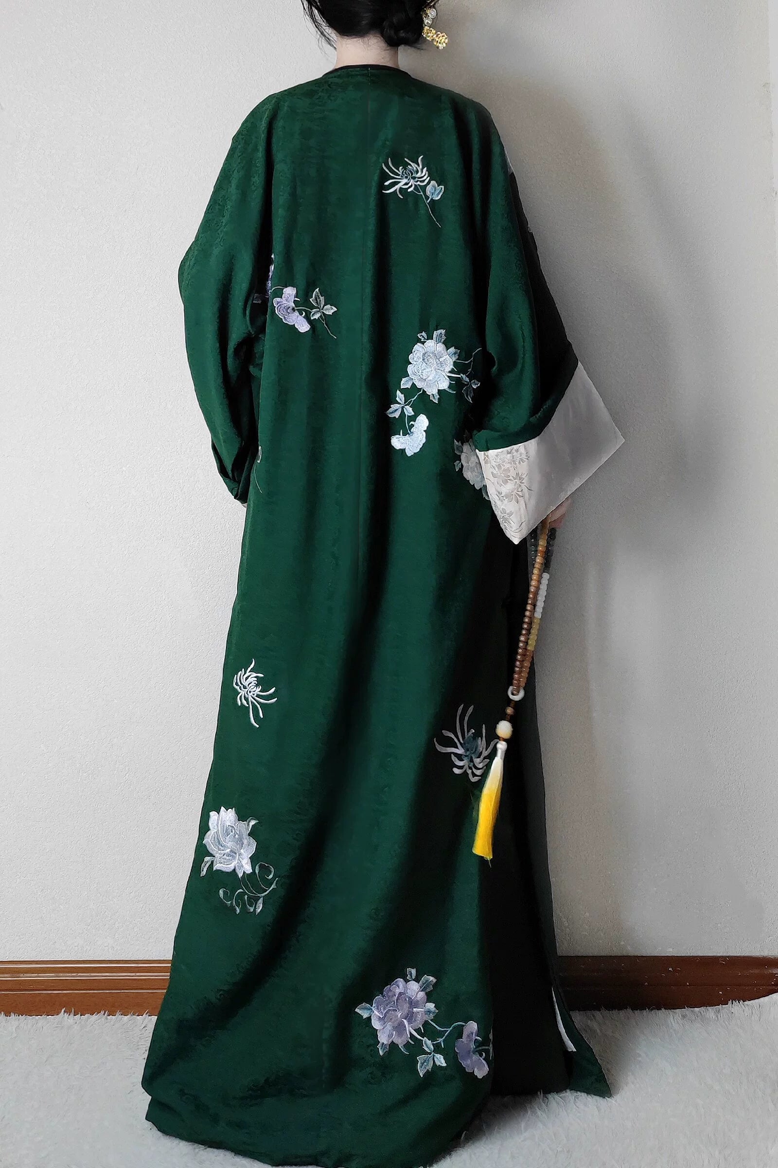 Hua Pao 花袍 Floral Robe Qing Dynasty Qiapao Night Robe