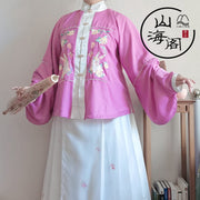 Lei Si 蕾丝 Lacy Bunny Ming Dynasty Plus Size Liling Pipa Sleeve Mamian Aoqun Set