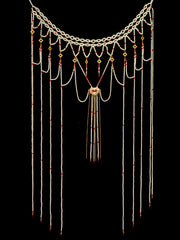 Jia Chang 加长 Gold Lock Extra Long Pearl Belt Hanfu Accessory