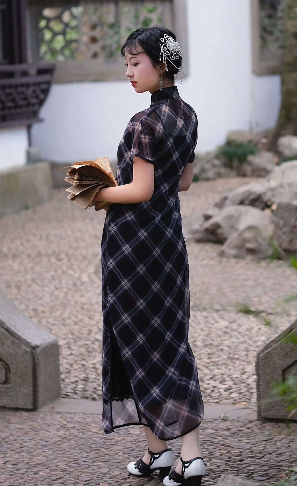 Dan Ceng 单层 Sheer Spring Summer Qipao & Slip Dress