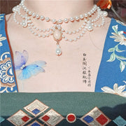 Shuijing 水晶 Pearl & Crystal Necklace