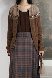 Jia Ri 假日 Holiday Plaid Modernized Ming Midi Mamian Skirt