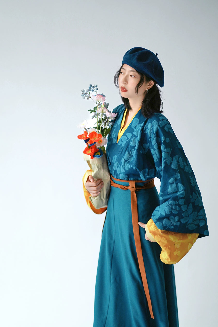 I'm Blue 蓝倒我了 Modernized Jin Dynasty Cotton Jiaoling Poqun Ruqun Set