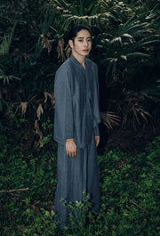 Pure Spirit 纯粹精神 Modernized Men's & Unisex Pure Cotton Denim Pansuit Set