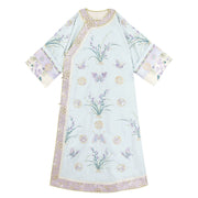 (Presale) Meng Meng 萌萌 Qing Dynasty Embroidered Changyi Dress