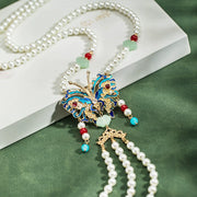 Rao Tai 绕台 Around the Terrace Ming Dynasty Butterfly Cloud Back Necklace