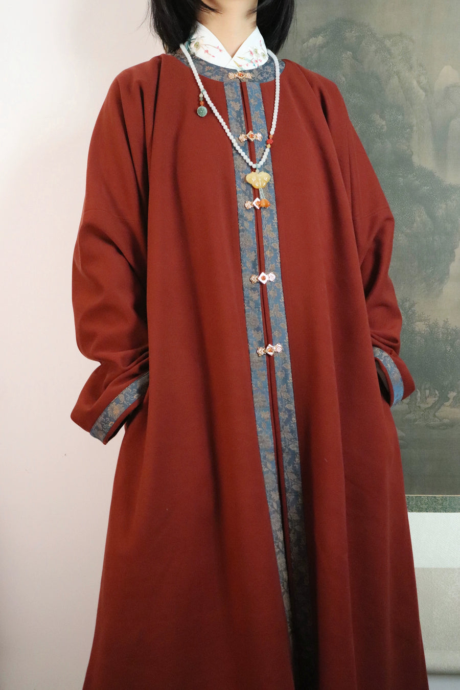 Wanli 万历 Wanli Era Ming Dynasty Round Collar Winter Coat