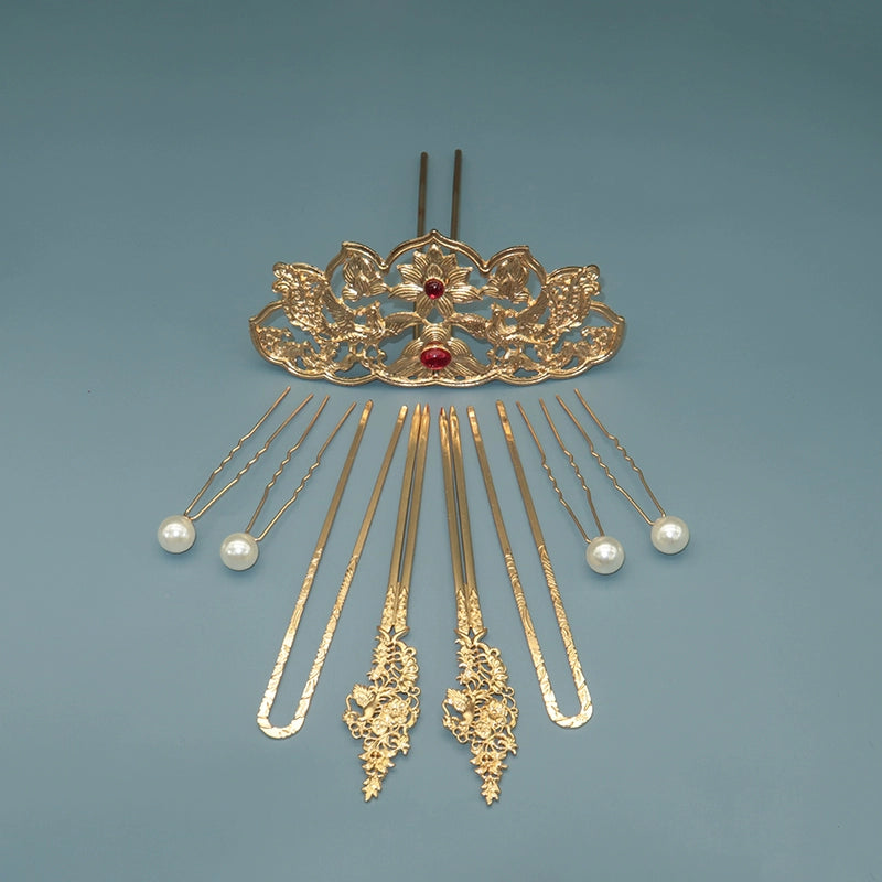 Tang Feng 唐风 Golden Age Tang Dynasty 30pc Hair Pin Set