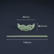 Bai Yu 白玉 White Jade Imitation Han Dynasty Unisex Crown & Hairstick Set