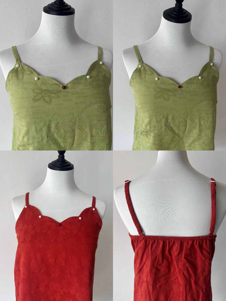 Zhusha Zhi 朱砂痣 Cinnabar Dot Modernized Song Dynasty Various Diaodai Tank Top Undergarments