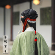 Gong Qiang 宫墙 Palace Wall Song Ming Pearl Ribbon Hair Accessory