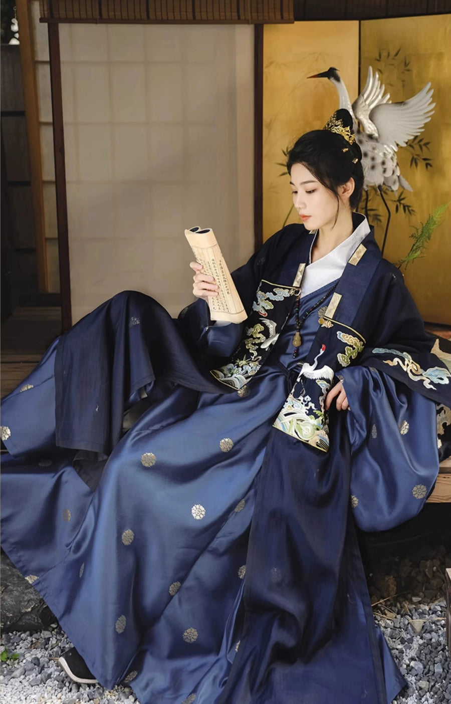 Shan He 山河 Mountain & River Ming Dynasty Helingshan Parallel Collar Jacket Set