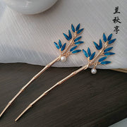 Shao Lan 烧蓝 Burnt Blue Various Ming Dynasty Turquoise Flower Hairpins
