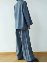 Pure Spirit 纯粹精神 Modernized Men's & Unisex Pure Cotton Denim Pansuit Set