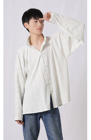 Jiang Cha 姜茶 Ginger Tea Modernized Ming Men's Liling Duijin Shan Standing Collar Top