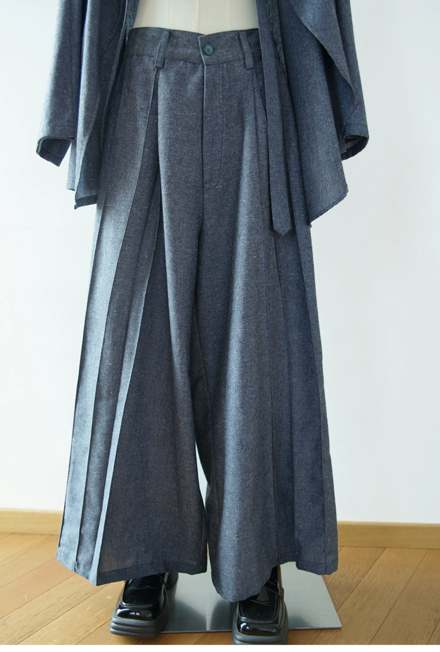 Pure Spirit 纯粹精神 Modernized Men's & Unisex Pure Cotton Denim Pansuit Set