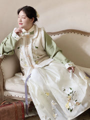 Yue Lai 月来 Song Ming Embroidered Plus Size Spring Summer Mamian Skirt